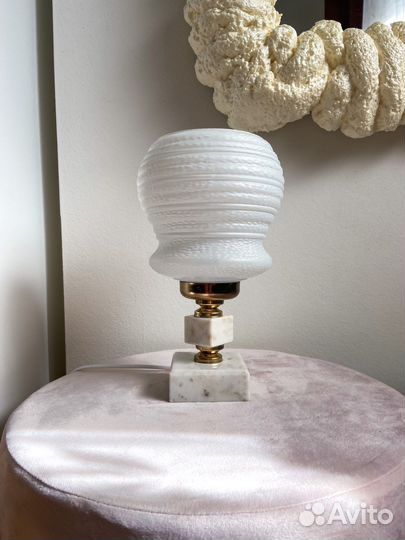 Настольная лампа «Сахарная вата» винтаж СССР