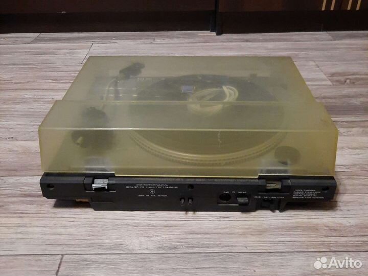 Виниловый проигрыватель вега 110