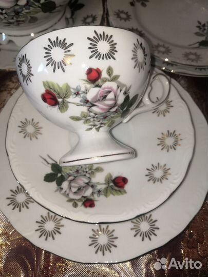 Японский набор сервиз розы Япония