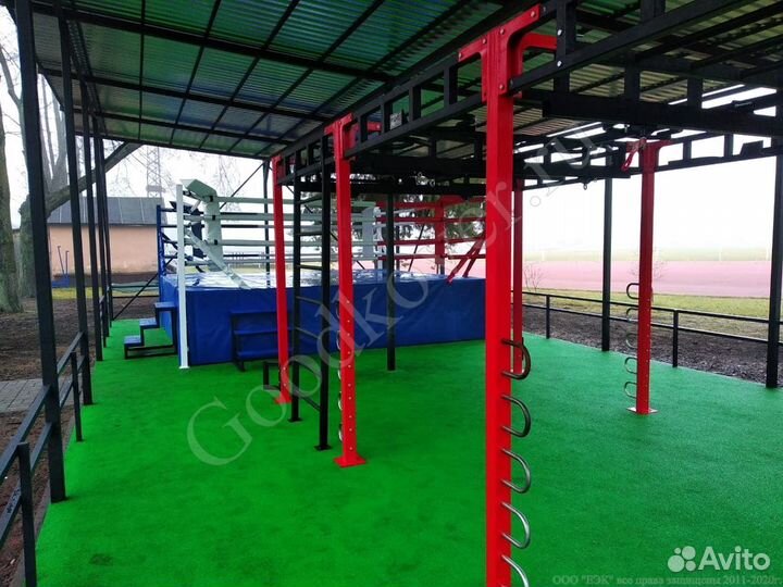 Боксерский ринг 5х5м,с боевой 4х4м на помосте 1 м