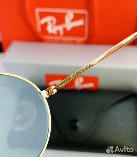 Очки ray ban oval зеленые