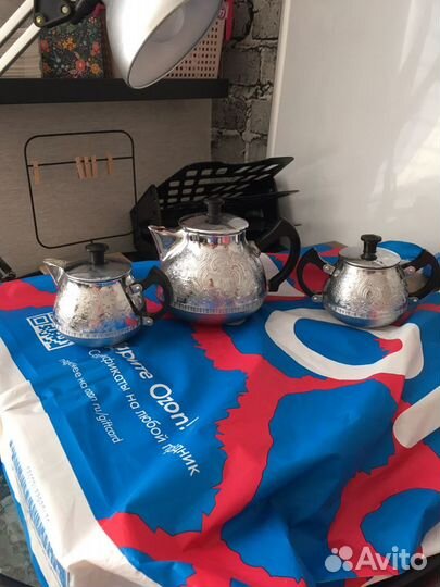 Набор СССР для чая /кофе 1917 год вся власть совет