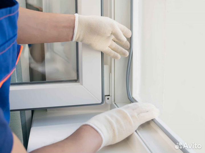 Ремонт окон, уплотнитель Veka RAL8028