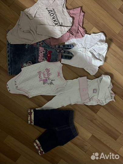 Вещи пакетом на девочку 68 74