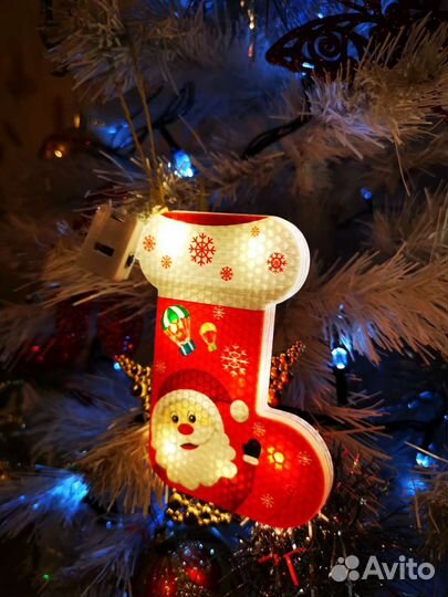 Елочная игрушка с подсветкой украшения для ёлки