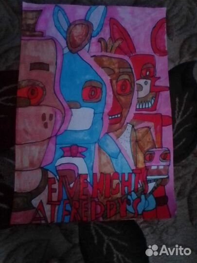 Постер на стену. Фильма Пять Ночей с Фредди