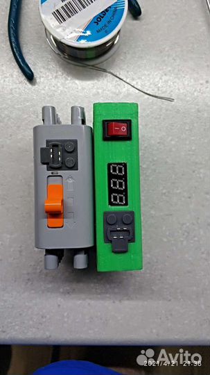 Lego Technic Батарейный блок узкий 18650