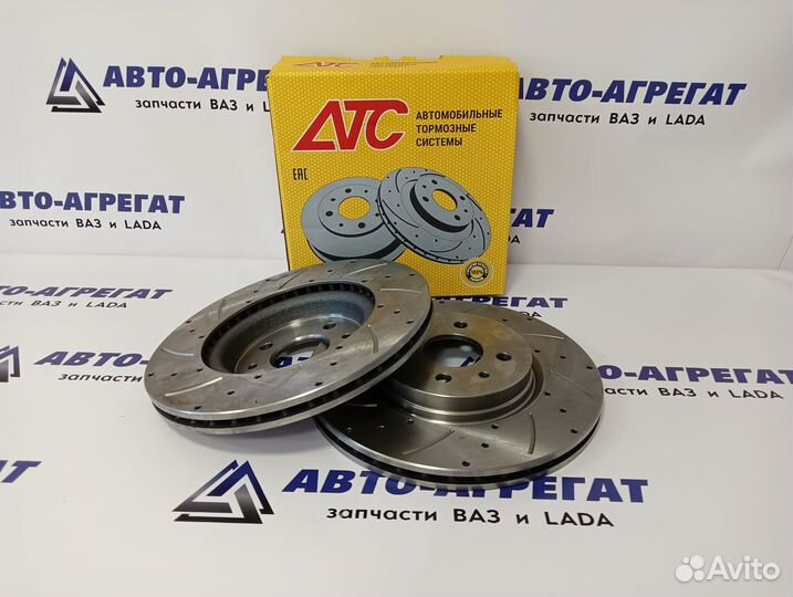 Передние тормозные диски Калина Спорт R15 вент