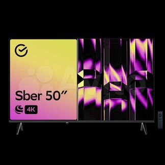 Телевизор Sber SDX-50U4126, 50" UHD 4K RAM 1,5GB