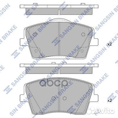 SP4357 колодки тормозные передние комплект Volvo