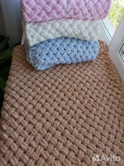 Плед детский плюшевый