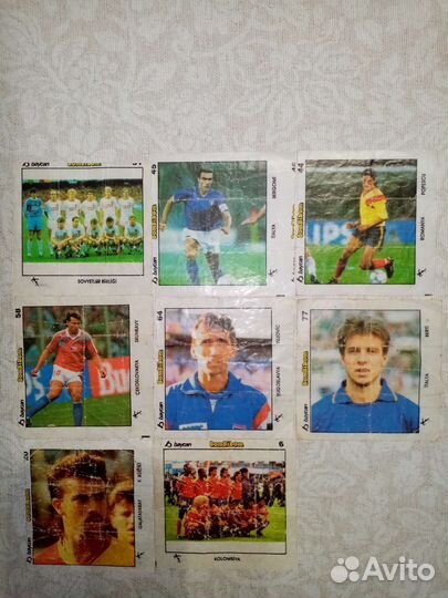 Футбольные вкладыши от жвачек