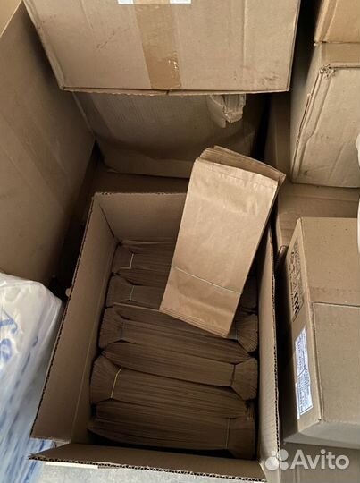 Пакеты бумажные крафт 140*60*300 100шт/уп оптом