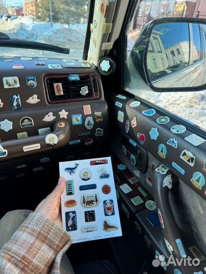 3D стикеры на машину