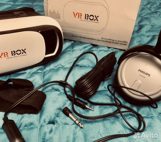 Наушники + Очки виртуальной реальности VR BOX