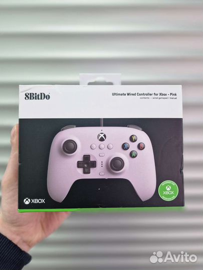Геймпад проводной 8BitDo Ultimate for Xbox розовый
