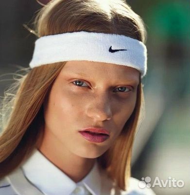 Повязка на голову nike белая