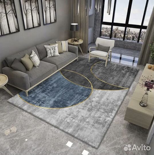 Ковер безворсовый 1.2 x 1.6 м с 3D печатью