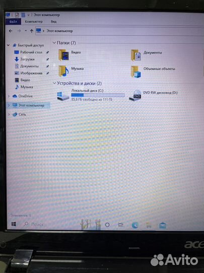 Ноутбук Acer A6/4/128gb/1