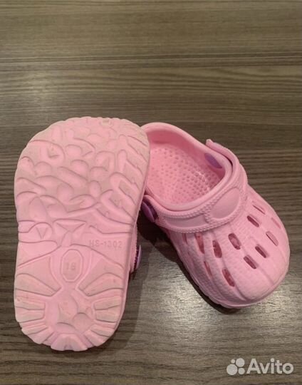 Crocs шлепки детские 18 размер