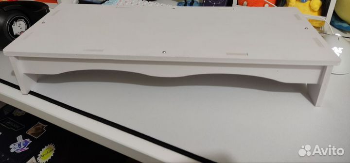 Подставка для монитора белая