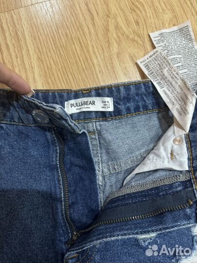 Шорты джинсовые pull and bear