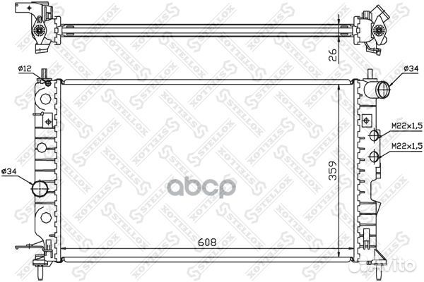 10-25124-SX радиатор системы охлаждения Opel V