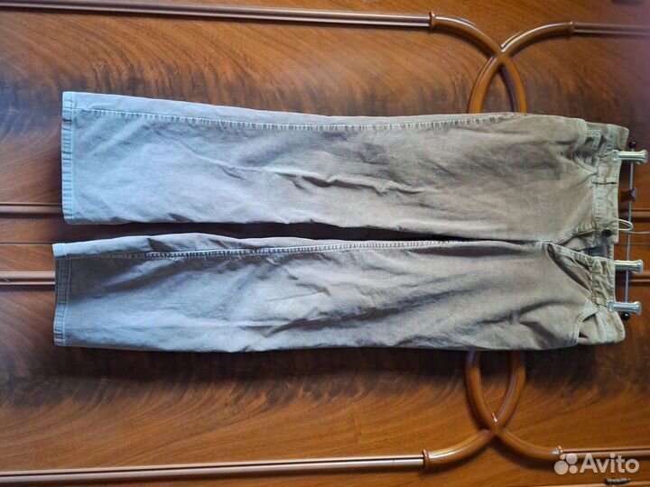 Джинсы бежевые вельвет