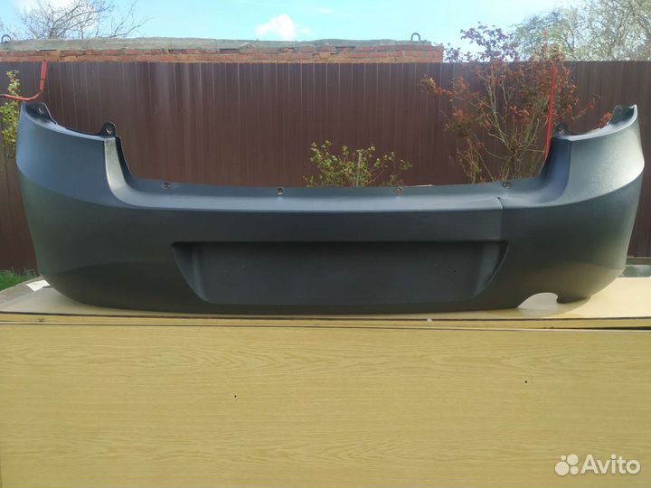 Задний бампер лада гранта фактурная (шагрень)