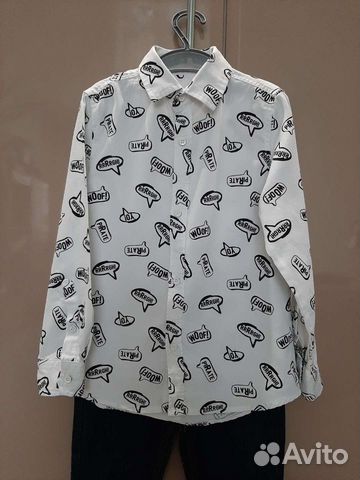 Рубашка Button Blue для мальчика 6 лет, размер 116