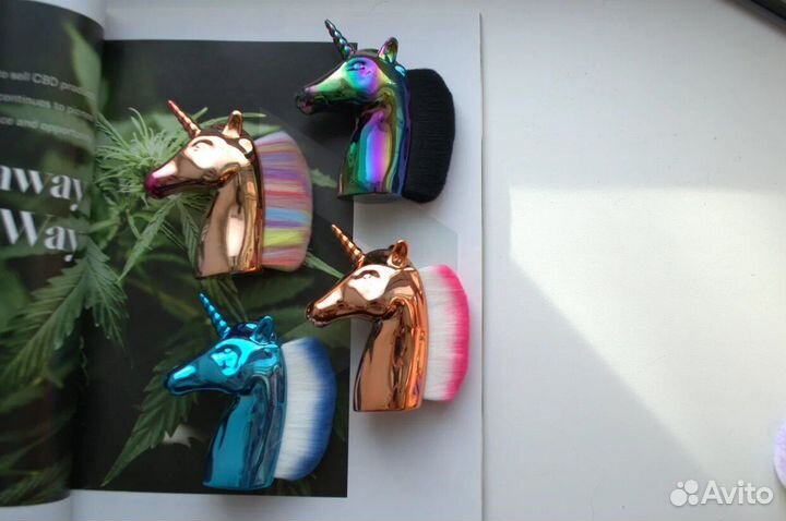 Щеточки для маникюра единорог рыбка