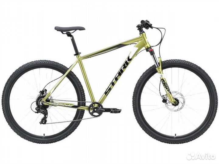 Велосипед Stark'23 Hunter 29.3 HD зеленый/черный/б