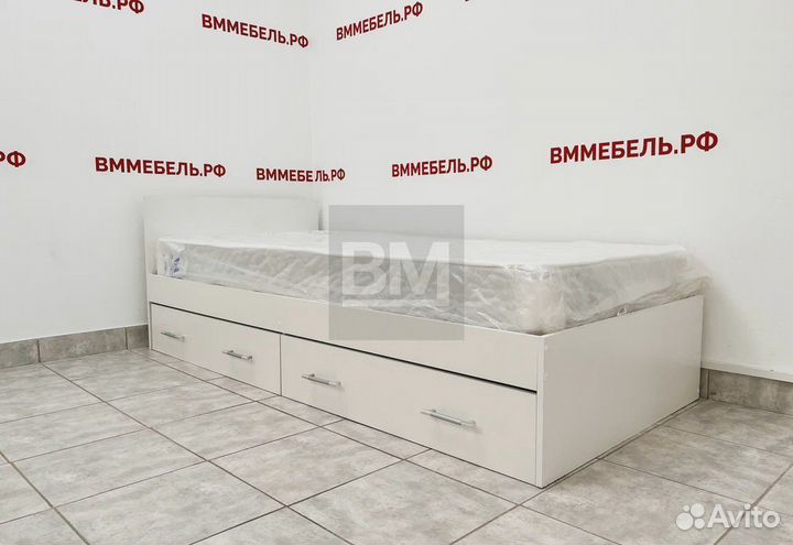 Кровать 90х200 с ящиками