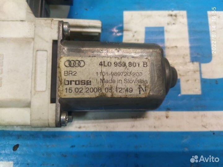 Мотор стеклоподъемника передний левый Audi Q7 4L