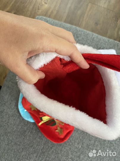 Новогодний декор сапог на камин/ на дверь/на стену