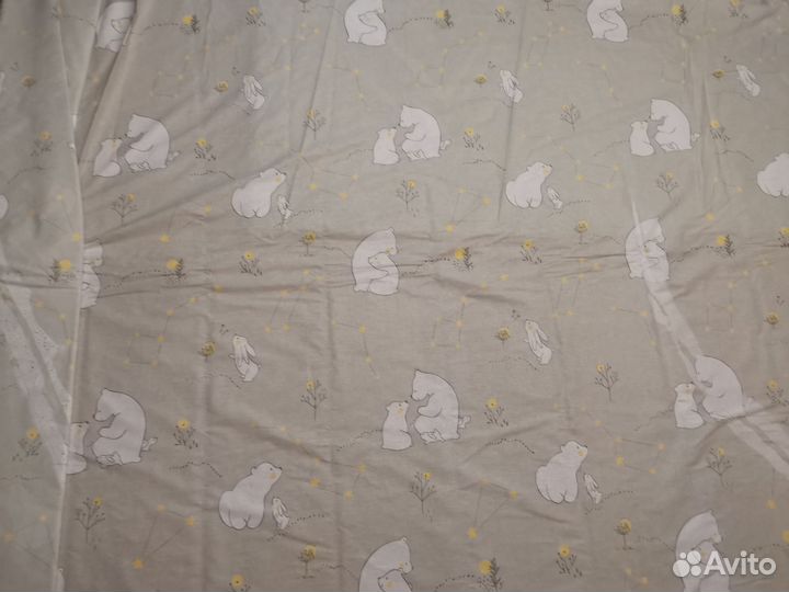 Детская ткань - лоскут бязь/поплин