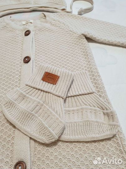 Вязанный детский комплект loom