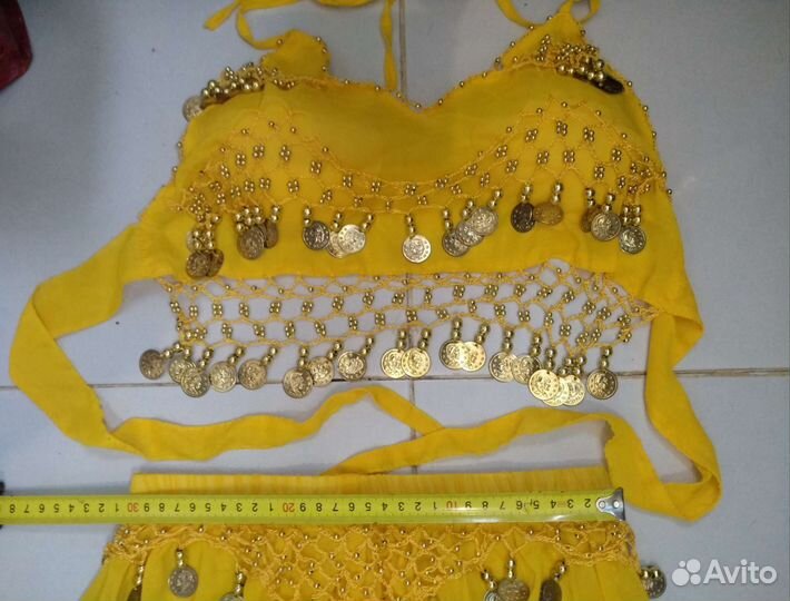 Костюм для восточных танцев с украшениями набор