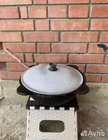 Казан чугунный 6л