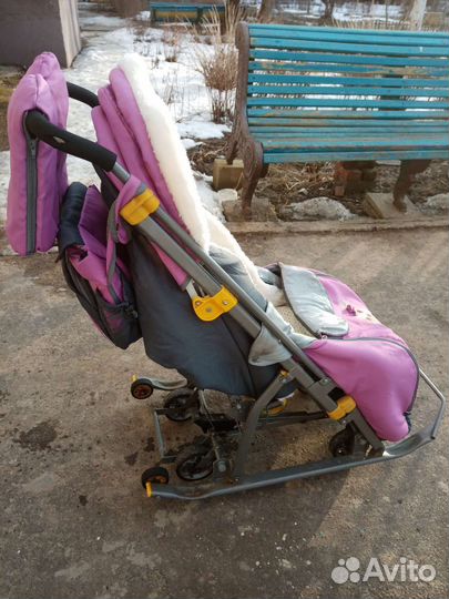 Детские санки коляска