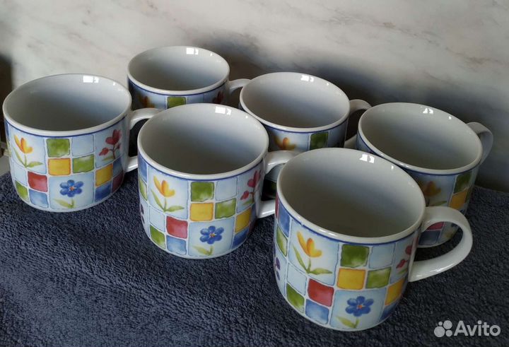 Чашки чайные 200 мл 6 штук