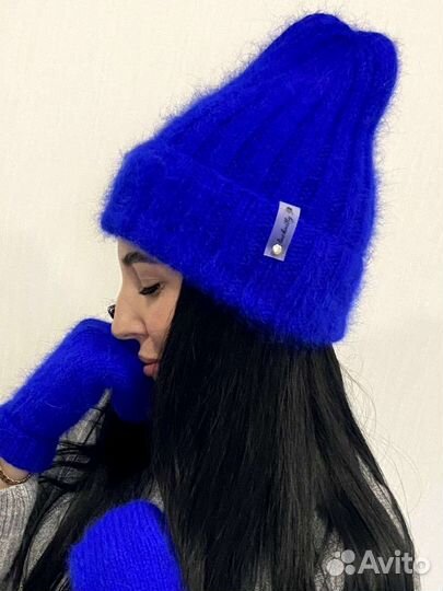 Шапка из пуха норки, ручная работа