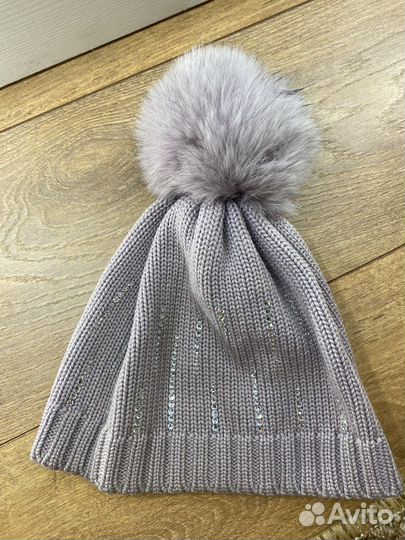 Шапка кашемир для девочки