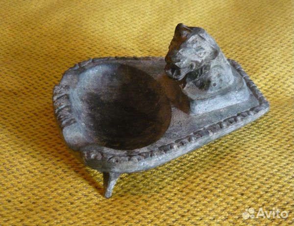 Пепельница металлическая Пантера