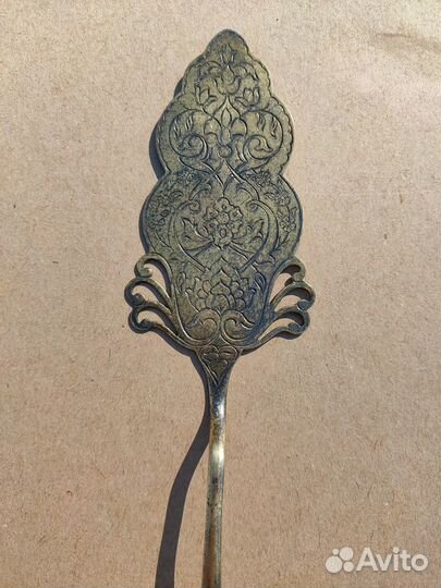 Лопатка серебряная серебро эмаль