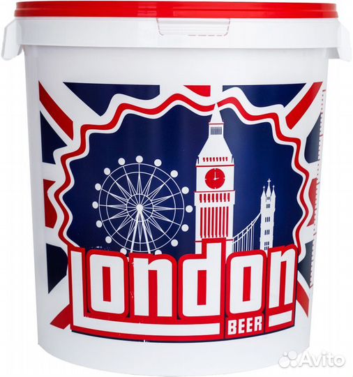 Пластиковая емкость для брожения с логотипом 32 л