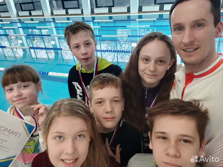 Обучение плаванию с 5 лет в группе и индивидуально