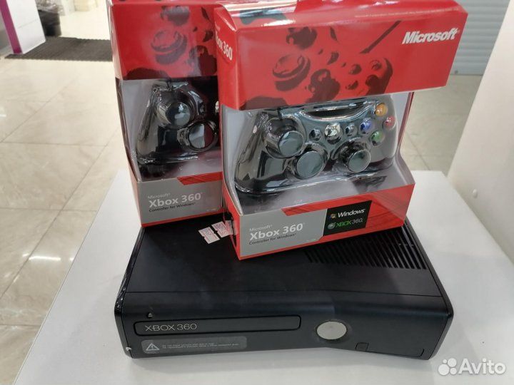 Xbox 360 250 Gb + 2 джоя +100 игр
