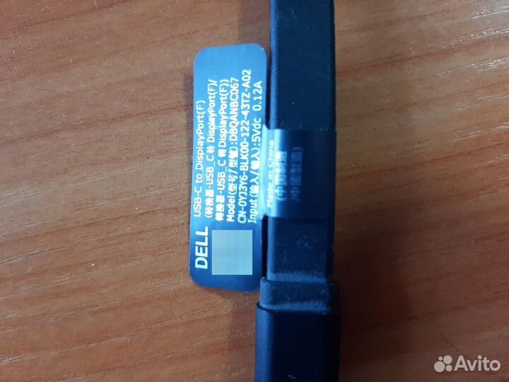 Переходник/адаптер dell USB Type-C - DisplayPort