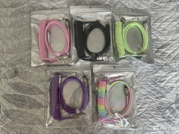 Спиральный кабель авиатор для клавиатуры